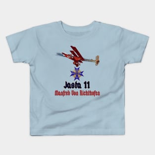 Red Baron - Blue Max - Front and Back Kids T-Shirt